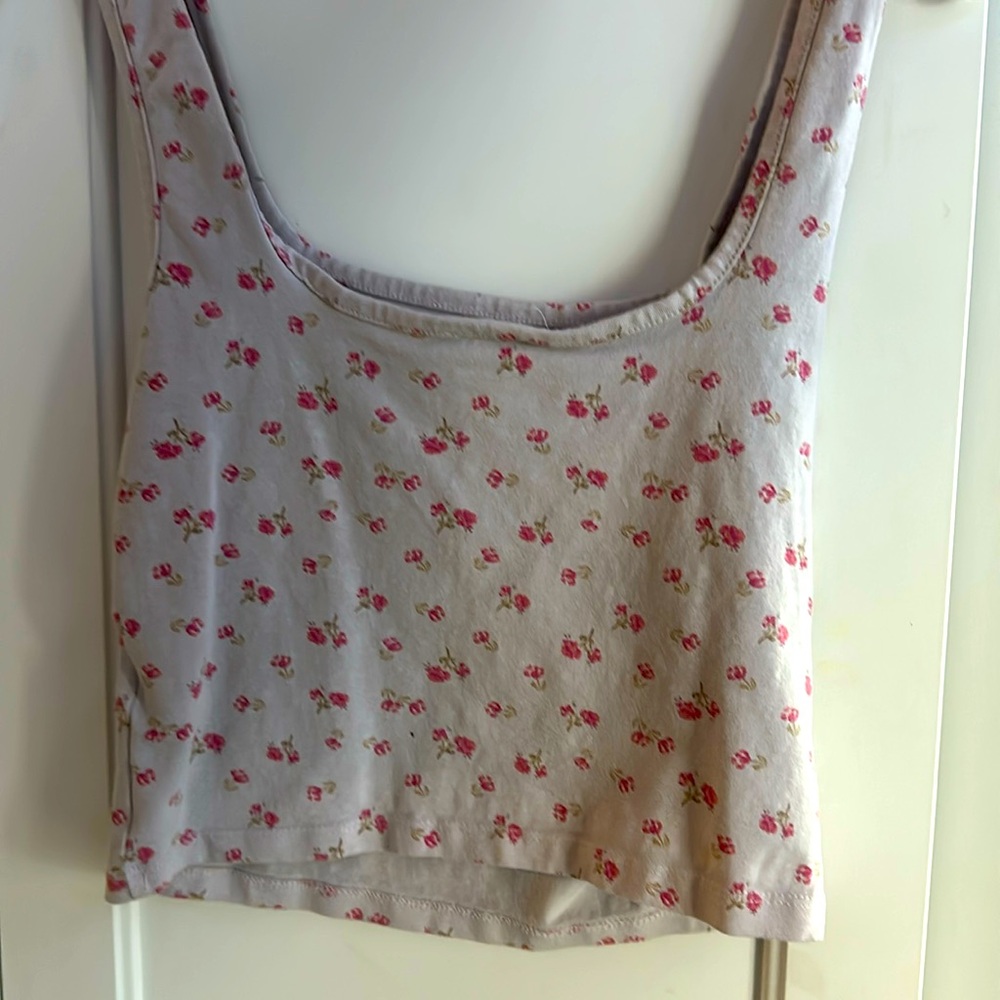 cute floral tank top